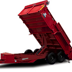 HDL6814TA5 - 14 ft. Bed with optional red exterior comes standard with Scissor Lift, Tarp kit, ramps and spare tire mount.